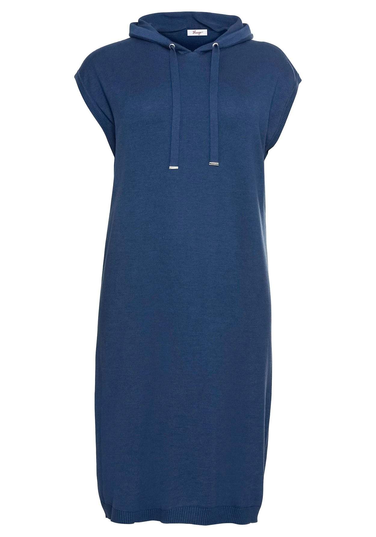 Sheego Ärmelloses Strickkleid Mit Kapuze, Midilänge 4 Sheego Ärmelloses Strickkleid Mit Kapuze, Midilänge – Bild 4