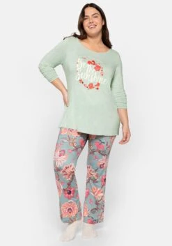 Langarmshirt Aus Softem Feinstrick, Mit Frontdruck -Sheego Verkaufe 14351102027 0473X 02 SH