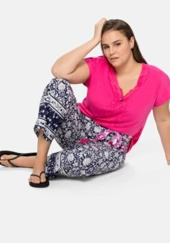 Lounge-Shirt In Oversized-Form Mit Femininen Details -Sheego Verkaufe 14372300236 04B4O 02 SH