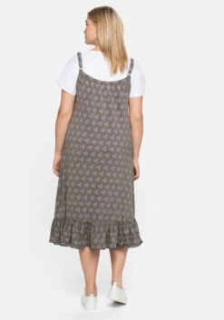 Sheego Trägerkleid Mit Shirt, In A-Linie Und Mit Alloverdruck -Sheego Verkaufe 14375001830 04B1O 02 SH