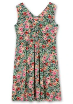 Jerseykleid Mit Blumendruck Und Gelegten Falten -Sheego Verkaufe 14381500468 04OJZ 00 SH