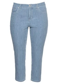 Sheego 7/8-Jeans Mit Allover-Streifen, In 5-Pocket-Form -Sheego Verkaufe 14381600053 04BJX 00 SH