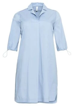 Sheego Blusenkleid Mit Revers Und 3/4-Arm Mit Zugband -Sheego Verkaufe 14382202065 04BKR 00 SH