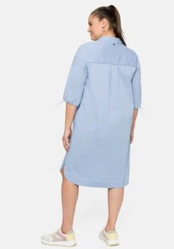 Sheego Blusenkleid Mit Revers Und 3/4-Arm Mit Zugband -Sheego Verkaufe 14382202065 04BKV 02 SH