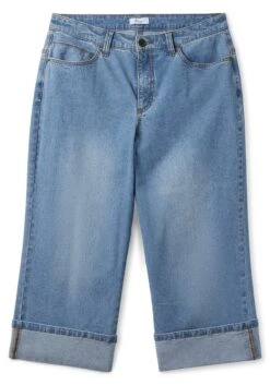 Sheego Dad-Jeans Mit Weitem Bein In 3/4-Länge -Sheego Verkaufe 14383800327 04EBV 00 SH