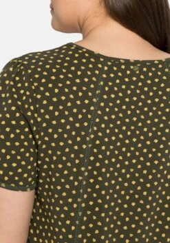 Sheego Jerseykleid Mit Alloverdruck Und Rippbund Am Saum -Sheego Verkaufe 14385900172 04BBE 02 SH