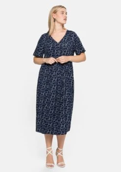 Sheego Jerseykleid In Midilänge, Mit Alloverprint -Sheego Verkaufe 14386200452 04BUA 02 SH