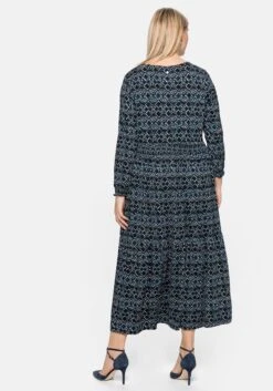 Sheego Jerseykleid Mit Alloverdruck Und Smokdetails 8 Sheego Jerseykleid Mit Alloverdruck Und Smokdetails -Sheego Verkaufe 14386400452 04BRQ 02 SH