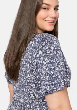 Sheego Jerseykleid Mit Flügelärmeln Und Volant Am Saum -Sheego Verkaufe 14389702018 04BL4 02 SH