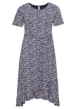 Sheego Jerseykleid Mit Flügelärmeln Und Volant Am Saum -Sheego Verkaufe 14389702018 04BL5 00 SH