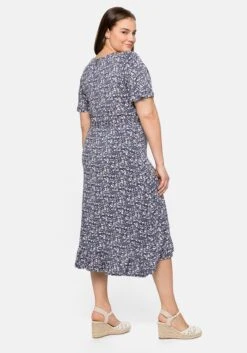 Sheego Jerseykleid Mit Flügelärmeln Und Volant Am Saum -Sheego Verkaufe 14389702018 04BL9 02 SH