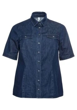 Sheego Jeansbluse Mit Hemdkragen Und Brusttaschen -Sheego Verkaufe 14390500330 04C22 00 SH