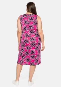 Jerseykleid In Wickeloptik, Mit Blumendruck -Sheego Verkaufe 14391200433 04C2W 02 SH