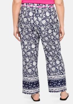 Lounge-Hose Mit Blumendruck Und Gürtel -Sheego Verkaufe 14391700452 04C1H 02 SH