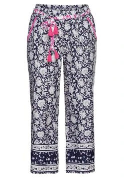 Lounge-Hose Mit Blumendruck Und Gürtel -Sheego Verkaufe 14391700452 04C1K 00 SH