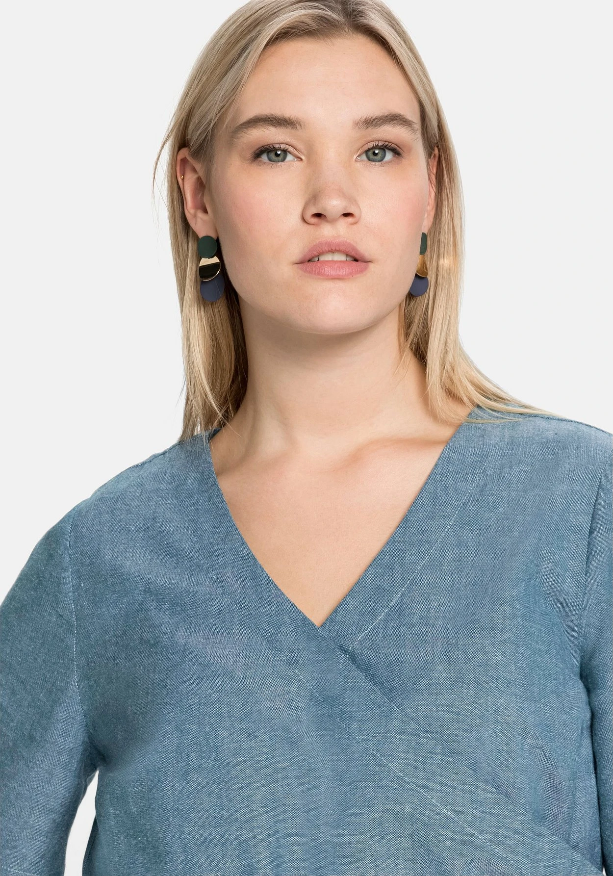 Sheego Kleid In Wickeloptik, Mit Bindeband 6 Sheego Kleid In Wickeloptik, Mit Bindeband – Bild 6