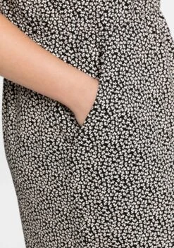 Sheego Jerseykleid Mit Minimal-Blumendruck -Sheego Verkaufe 14397200404 04C6M 02 SH