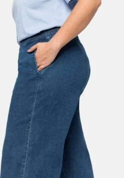 Sheego Jeans In 3/4-Länge, In Weiter Beinform Mit Schlupfbund -Sheego Verkaufe 14409200053 04CXH 02 SH