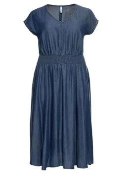 Sheego Kleid In Jeansoptik, In Leicht Glänzender Qualität -Sheego Verkaufe 14412000053 04CHU 00 SH