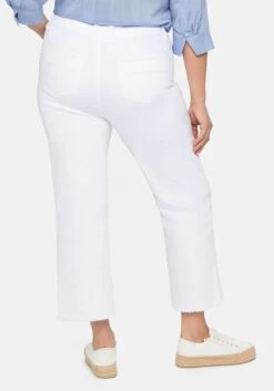 Sheego High-Waist-Jeans In Ankle-Länge, Mit Offenem Saum -Sheego Verkaufe 14418800299 04COB 02 SH
