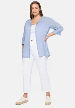 Sheego High-Waist-Jeans In Ankle-Länge, Mit Offenem Saum -Sheego Verkaufe 14418800299 04COH 02 SH