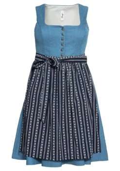 Sheego Dirndl Im Denim-Look, Mit Bedruckter Schürze -Sheego Verkaufe 14419100053 04AVD 00 SH