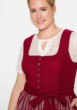Sheego Dirndl In Midilänge, Mit Spitzenbluse Und Schürze -Sheego Verkaufe 14419300264 04AV5 02 SH