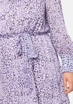 Sheego Chiffonkleid Mit Alloverprint Und Bindeband -Sheego Verkaufe 14419402080 04CT1 02 SH