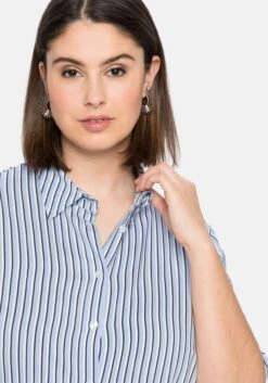 Sheego Blusenkleid Mit Streifen Und Bindeband -Sheego Verkaufe 14421702086 04D0L 02 SH