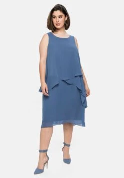 Sheego Ärmelloses Cocktailkleid Im Lagenlook -Sheego Verkaufe 14424400039 04D8J 02 SH