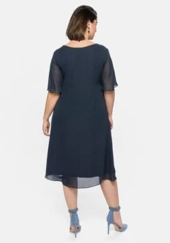 Sheego Chiffonkleid Mit Schmucksteinen Am Ausschnitt -Sheego Verkaufe 14424500035 04D5K 02 SH