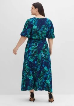 Sheego Maxikleid Mit Blumendruck Und Ballonärmeln -Sheego Verkaufe 14424800452 04ECW 03 SH