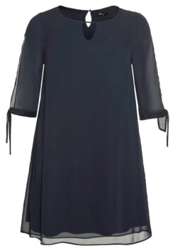 Sheego Chiffonkleid Im Lagenlook, Mit Geschlitztem Ärmel -Sheego Verkaufe 14425300035 04D41 00 SH