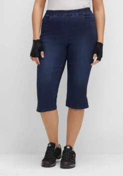 Sheego Fahrradjeans Mit Verstärktem Po, In Caprilänge