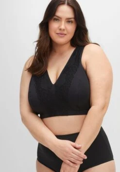 Sheego Verschlussloser BH Ohne Bügel, Mit Spitze -Sheego Verkaufe 14445900289 04EHL 02 SH