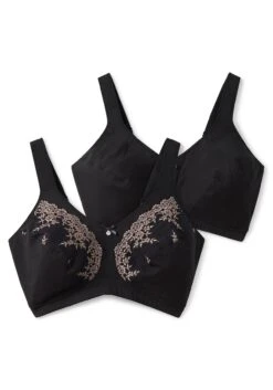 Sheego BH Ohne Bügel, Im Doppelpack, 1x Mit Spitzenbesatz -Sheego Verkaufe 14446001000 04HSF 00 SH