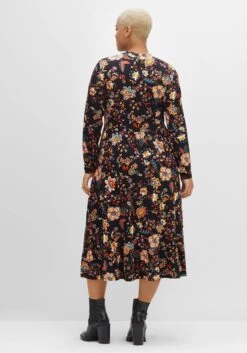 Jerseykleid Mit Weit Schwingendem Rock, Blumenprint -Sheego Verkaufe 14458200377 04ENY 02 SH