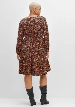 Knielanges Jerseykleid Mit Blumenprint -Sheego Verkaufe 14463400377 04EOR 02 SH