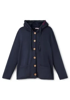 Sweatjacke Mit Kapuze, Knopfleiste Und Taschen -Sheego Verkaufe 14466500035 04ERD 00 SH