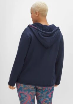 Sweatjacke Mit Kapuze, Knopfleiste Und Taschen -Sheego Verkaufe 14466500035 04ERF 02 SH