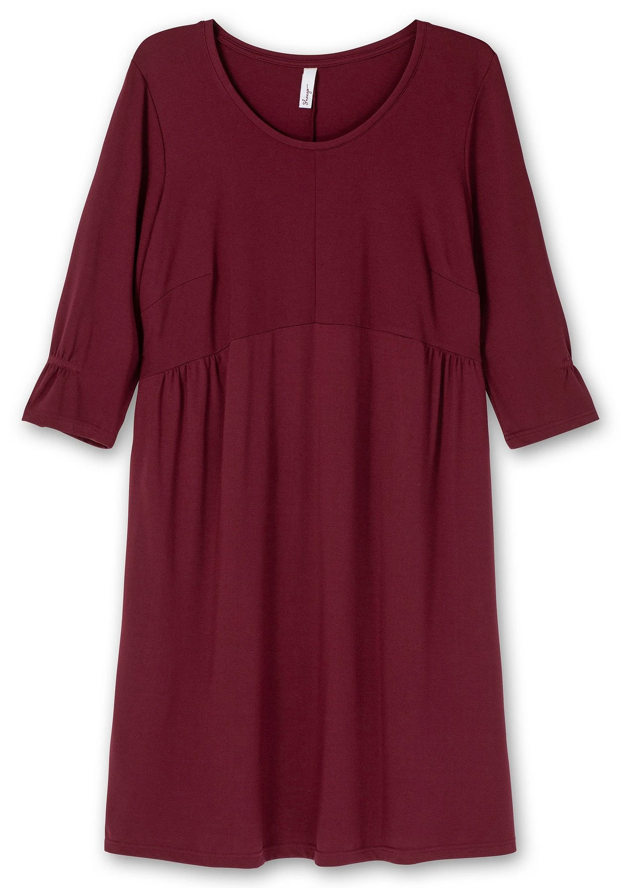 Sheego Shirtkleid Mit Gerafften 3/4-Ärmeln 4 Sheego Shirtkleid Mit Gerafften 3/4-Ärmeln – Bild 4