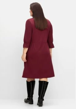 Sheego Shirtkleid Mit Gerafften 3/4-Ärmeln 8 Sheego Shirtkleid Mit Gerafften 3/4-Ärmeln -Sheego Verkaufe 14466700265 04SQJ 02 SH