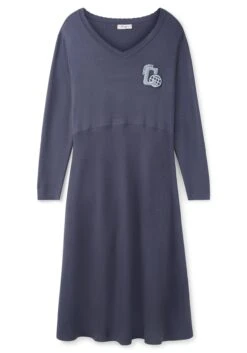 Sheego Strickkleid Im College-Stil, Mit Ausgestelltem Rock -Sheego Verkaufe 14473100047 04F17 00 SH