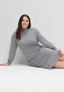 Sheego Strickkleid Mit Tunnelzug Am Saum, In Midilänge -Sheego Verkaufe 14473200776 04EVU 02 SH