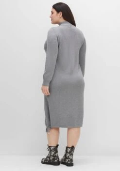 Sheego Strickkleid Mit Tunnelzug Am Saum, In Midilänge -Sheego Verkaufe 14473200776 04EVX 02 SH