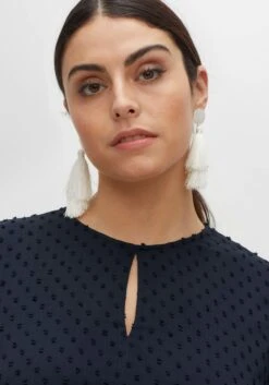 Sheego Chiffonkleid In Maxilänge, Mit Punkte-Struktur -Sheego Verkaufe 14475900035 04FXQ 02 SH