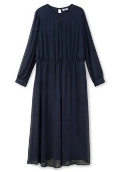 Sheego Chiffonkleid In Maxilänge, Mit Punkte-Struktur -Sheego Verkaufe 14475900035 04FXR 00 SH