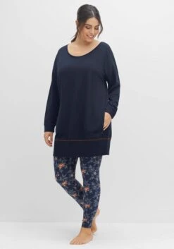 Sheego Relax-Shirtkleid Mit Weitem Rundhals Und Kontrastnaht -Sheego Verkaufe 14476500018 04G37 02 SH