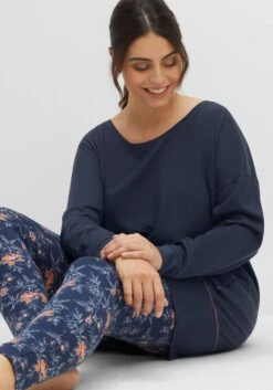 Sheego Relax-Shirtkleid Mit Weitem Rundhals Und Kontrastnaht -Sheego Verkaufe 14476500018 04G39 02 SH