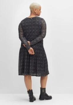 Sheego Meshkleid Mit V-Ausschnitt Und Tiefer Taille -Sheego Verkaufe 14477100377 04FRA 02 SH